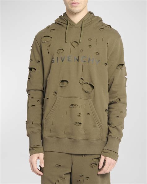 givenchy women business suits|Givenchy men's destroyed hoodie.